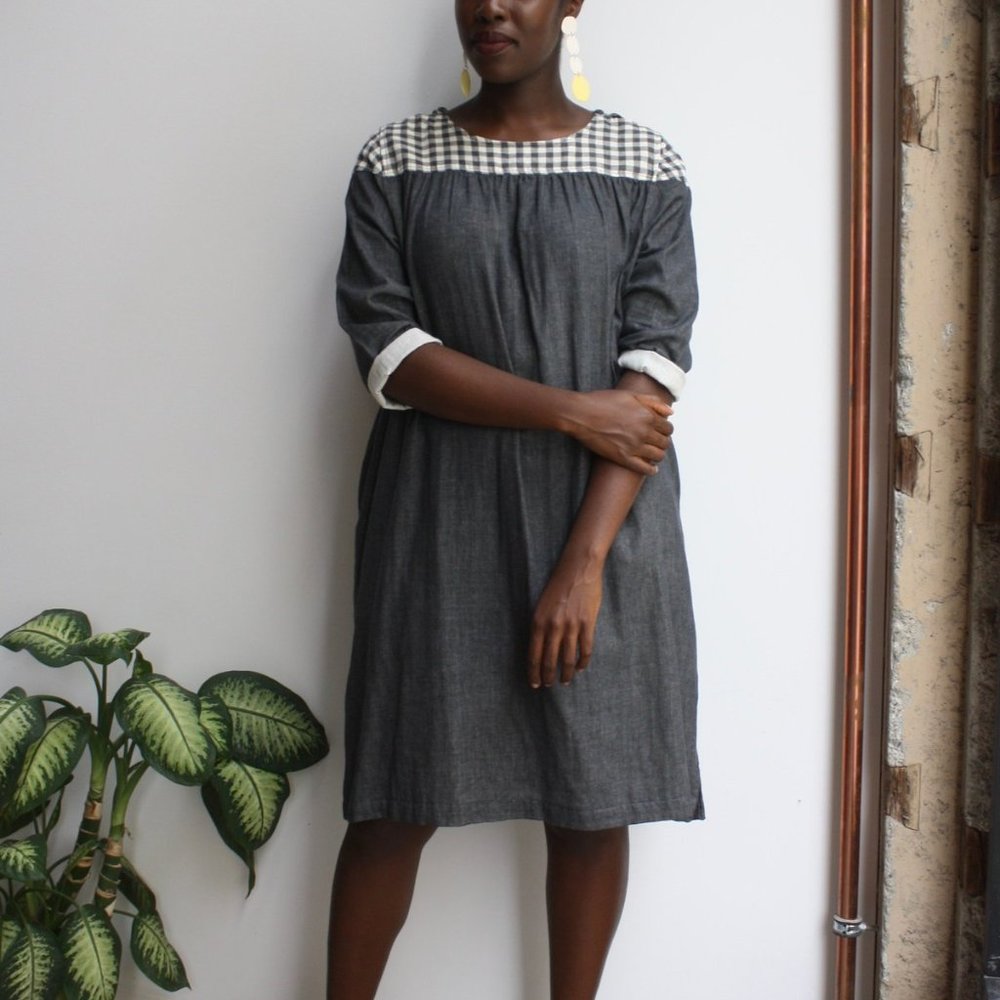 WRK-SHP Arne Yoke Dress sz XS